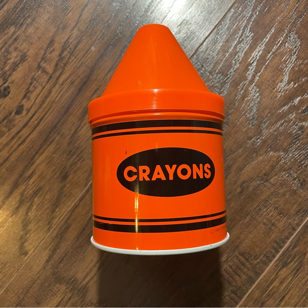 Vintage Crayon Metal Tin